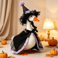 thumbnail image 2 of Halloween Porch Goose Outfit Witch Costume Set With Purple Cape And Hat, Halloween Porch Goose Halloween Outfit Fall Porch Goose Outfit For Outdoor Yard Patio Garden Statue Decoration, 2 of 5