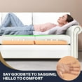 thumbnail image 6 of Couch Cushion Support, 35D Sofa Cushion Support for Sagging Couch Seats, High Density Foam Furniture Seat Sagging Repair (Orange Med-Soft 3PCS), 6 of 13