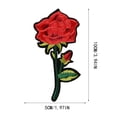 thumbnail image 2 of SMihono 10Pcs Rose Embroidery Badge Clothes Fabric Patch Applique Decor DIY Home Decoration on Clearance, 2 of 2