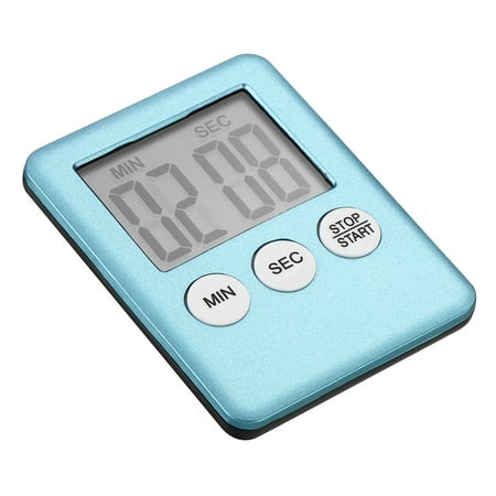 

Uxcell Digital Timer 1pack Small Count Down/UP Clock with Magnetic Kitchen Timer Light Blue
