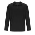 thumbnail image 6 of Hvyesh Men's Long Sleeve Athletic Shirts Quarter Zip Running T-Shirts Slim Fit Workout Gym Muscle Tshirt, 6 of 10