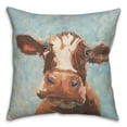 thumbnail image 2 of Creative Products Brown Painted Cow 18x18 Indoor / Outdoor Pillow, 2 of 3