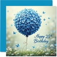 thumbnail image 1 of Tarjeta de cumpleaños Stuff4 con diseño de 25 cumpleaños para hombre, diseño de mariposa azul, 1 of 7