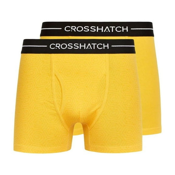 Crosshatch Mens Hexter Boxer Shorts (Pack of 2)