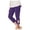 Purple, variant on Bigetiay Girls Stretchy Capri Leggings Solid Color Summer Yoga Beach Workout Pants, Size 5-6 Years