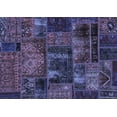thumbnail image 1 of Ahgly Company Machine Washable Indoor Rectangle Oriental Blue Modern Area Rugs, 2' x 4', 1 of 4
