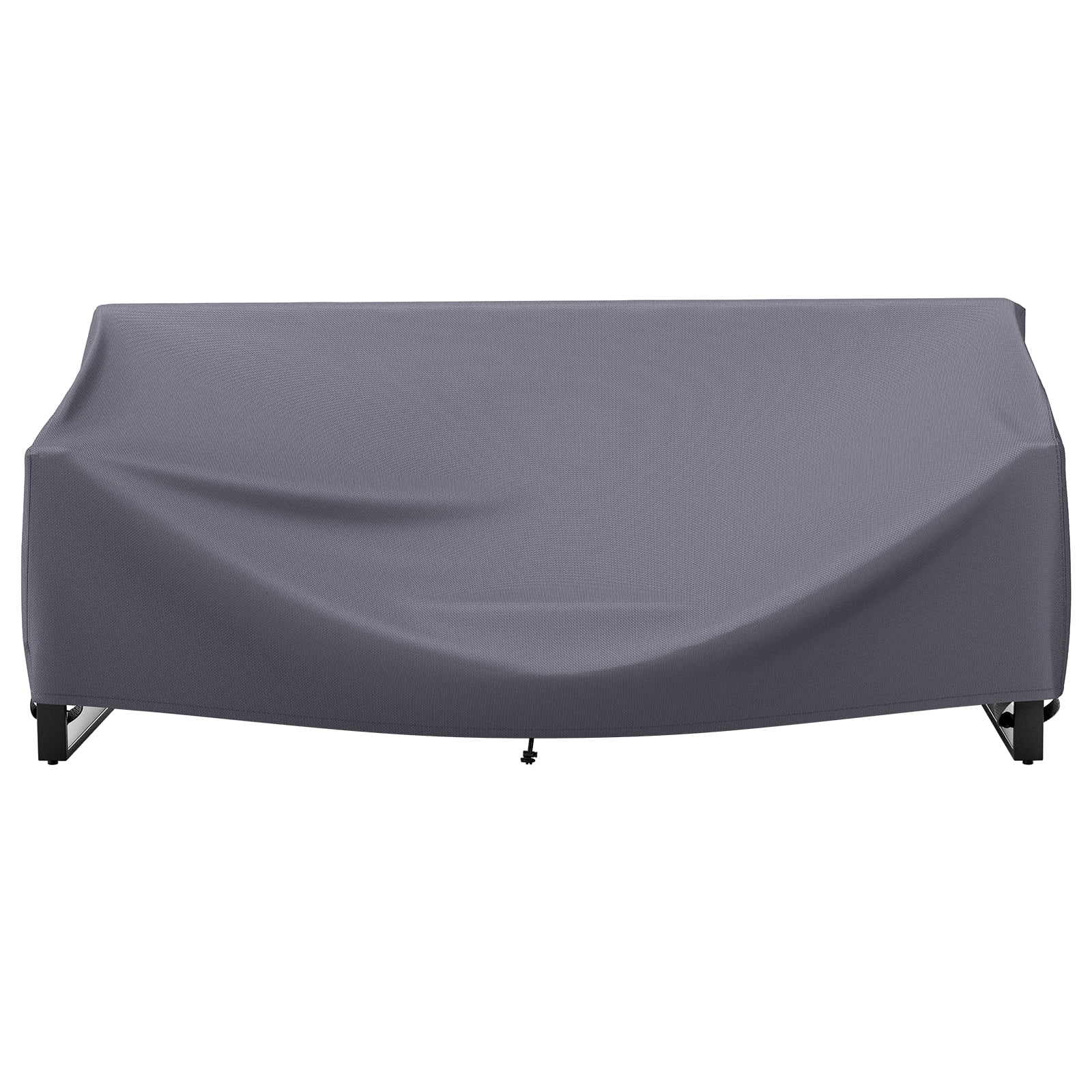Gymojoy Patio 3-Seater Sofa Cover,600D PVC Coated Fabric Universal Simple Outdoor Patio Chair Cover,Waterproof and Sun-proof,Gray
