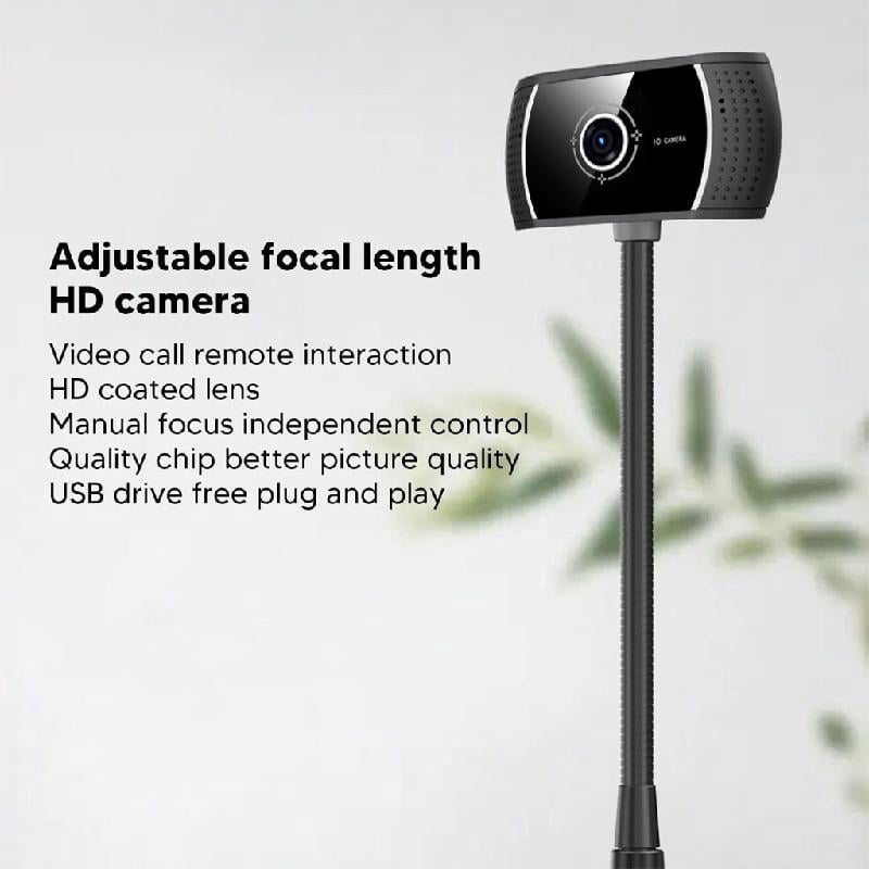 BQBQERT Streaming Webcam With Noise Canceling Microphone 30FPS 720P Lens For Remote Work Online Teaching