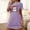 Purple, variant on Juslio Women Nightgowns and Pajamas Plus Size Comfortable Pajamas