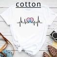 thumbnail image 2 of Camiseta informal de manga corta con puntada superior, dulce camiseta de algodón de tendencia, ropa para niños, camisetas gráficas de verano a la moda para niños y niñas, 2 of 5