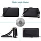 thumbnail image 3 of Peacocktion Cartera para mujer, tarjetero de crédito con RFID, gran capacidad, 2 correas, Negro, Small, 3 of 5