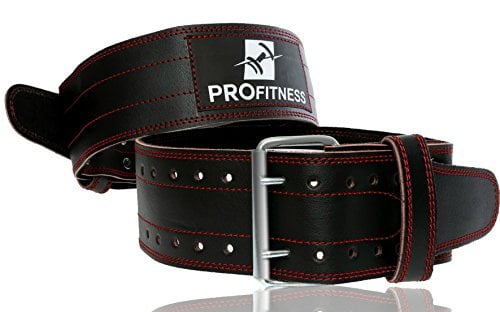 Weight Lifting Belt Leather Gym Training Fitness Back Support Men Woman Medium 