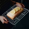 thumbnail image 5 of 1 Pack High Strength Roasting Racks,Rectangle Baking Rack,QZS Stainless Steel Grid Wire Rack,Kitchen Nonstick Net Rack for Cooking Roasting Drying,BBQ Camping Supplies 9"x 7", 5 of 7