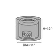 thumbnail image 2 of Covermates Keepsakes - Rice Cooker Cover - Dust Protection - Stain Resistant - Washable - Appliance Cover, Slate, 2 of 5