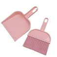 thumbnail image 1 of Shisuyan Practical Mini Broom and Dustpan Set for Home Desktop Pets Nest Cage Cleaning (Pink), 1 of 8