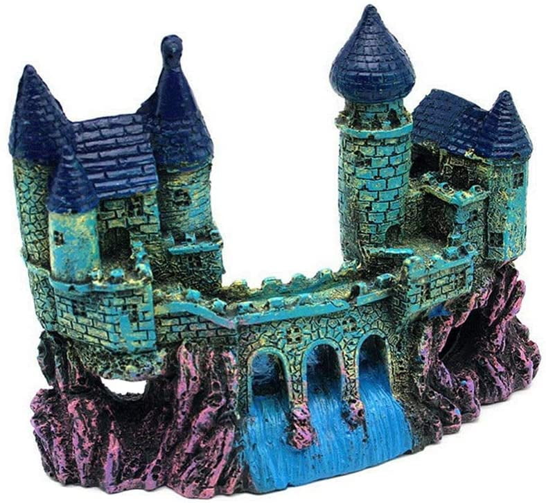 DancePeanut Aquarium Shipwreck Castle Decorations Fish Tank Ornaments
