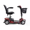Equate Mobility 4-Wheel Motorized Power Scooter, Red