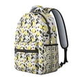 thumbnail image 2 of Citrus Lemon Zest Backpack - Spacious School Rucksack with Padded Straps, Fashionable Bookbag for Teens & College Students, Great Campus Gift, 2 of 6