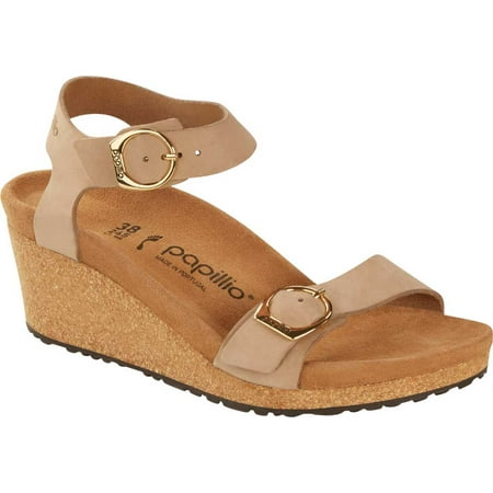 

Women s Birkenstock Papillio Soley Ankle Strap Wedge Sandal