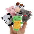 thumbnail image 6 of Aunavey 10pcs Different Cartoon Animal Finger Puppets Soft Velvet Dolls Props Toys Easter Basket Stuffers, 6 of 9