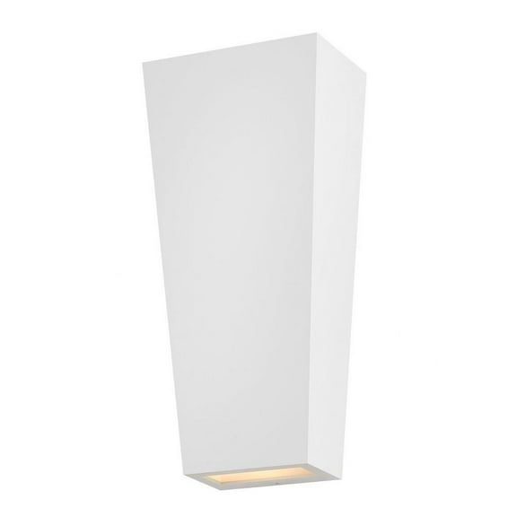 13W 2 Led Outdoor Large Wall Lantern in Modern Style-16.5 inches Tall and 7.25 inches Wide-Textured White Finish Bailey Street Home 81-Bel-4947891