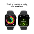 thumbnail image 6 of Apple Watch Series 11 [GPS + Cellular 46mm] Smartwatch with Space Gray Aluminum Case with Black Sport Band - S/M, 6 of 10