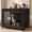 Black, variant on YOKWOK 43 Inch Wooden Dog Crate Furniture, XL Heavy Duty Dog Kennel with Secure Lock & Double Door, Sturdy Metal Pet Cage Indoor Use, Chew Resistant Dog House for Large Dogs, Rustic Brown