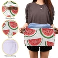 thumbnail image 3 of Yayeee 2 Pack Canvas Storage Basket with Handles for Shelves Fabric Bins Closet Organizer, Cute Watermelon, 3 of 8