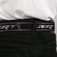 thumbnail image 4 of Dodge Belt, Seatbelt Buckle Belt, Dodge SRT Hellcat Logo Stripe Black Silver White, Youth 22 to 32 Inches, 4 of 9