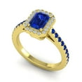 thumbnail image 2 of 2.95 Ct Natural Diamond Blue Sapphire Gemstone Beautiful Wedding Ring for Women Solid 14K Yellow Gold Size 10 by Diamond-Capitals, 2 of 8