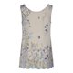 thumbnail image 4 of Cómoda blusa sin mangas con cuello redondo y estampado de gasa para mujer Pompotops  lopia992295, 4 of 8