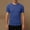 Blue, variant on Mens Running T Shirts with Short Sleeve Athletic Quick Dry Shirts Workout Gym Crewneck Top Big and Tall Size L-5XL Green