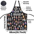 thumbnail image 2 of Anime Character Apron Anime Lover Gift Just A Girl Who Really Loves Anime Cooking Apron Anime Cartoon Merchandise, 2 of 7