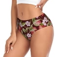 thumbnail image 2 of Balery Leaf And Fruit Ropa Interior de Algodón para Mujer con Dibujo – Braguitas Cómodas y Elásticas, Estilo Clásico-3X-Large, 2 of 6