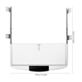 thumbnail image 2 of LIFKOME Storage Organization Under Desk Keyboard Trays White 1Pack Ergonomic Comfort, 2 of 8