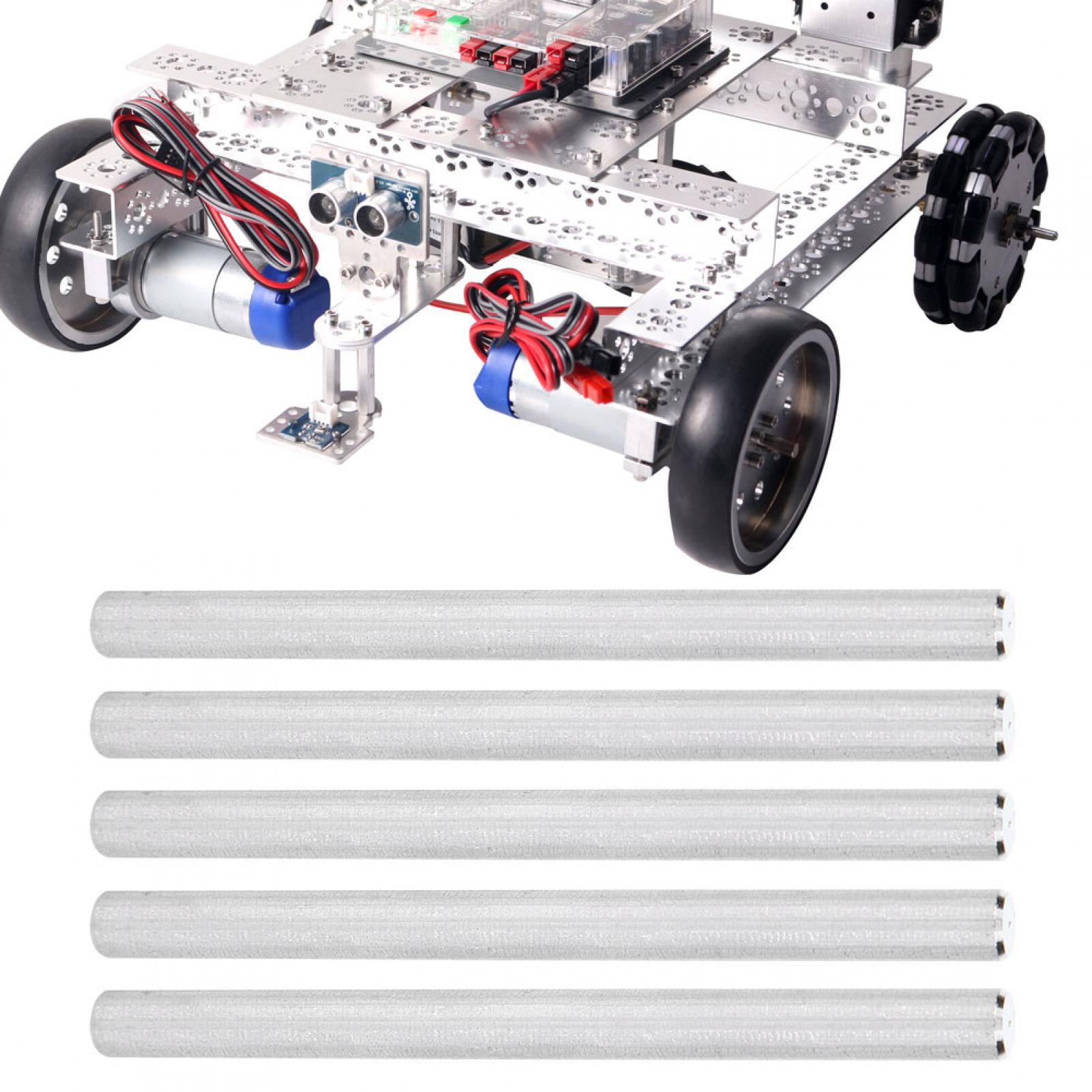 D‑Shaft Double D Steering Shaft 5Pcs D‑Shaft 4101‑0006‑0100 Stainless Steel Φ6mm Compatible for LEGO/gobilda/TETRIX Robots 