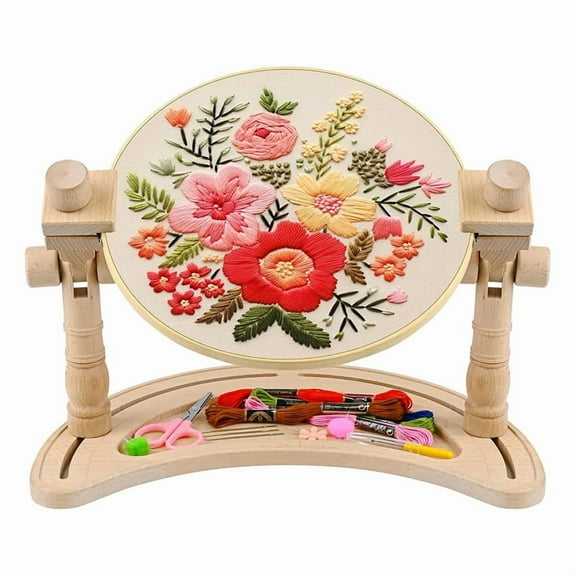 Embroidery Hoop Stand Adjustable - 360°Rotated Embroidery Frame Stand, Embroidery Stands for Hand Work Art Craft