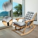 thumbnail image 1 of Cojín De Silla Mecedora Cojines De Silla De Tumbona De Gamuza Cojín De Silla Mecedora Antideslizante Cojín De Asiento Acolchado Grueso Acolchado Con Lazos ANGGREK Lounger Chair Cushions, 1 of 8