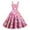 Light pink, variant on Spring Valentines Dress for Women Elegant Off Shoulder Sleeveless Dresses Love Heart Print Beige M