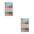 thumbnail image 3 of heritaly 4 Pieces Reinforcement Labels Repair Subsidy Strong Viscosity Doughnut Shape Small Hole Stickers Set for Recipes Binders Doughnut 2Set, 3 of 6