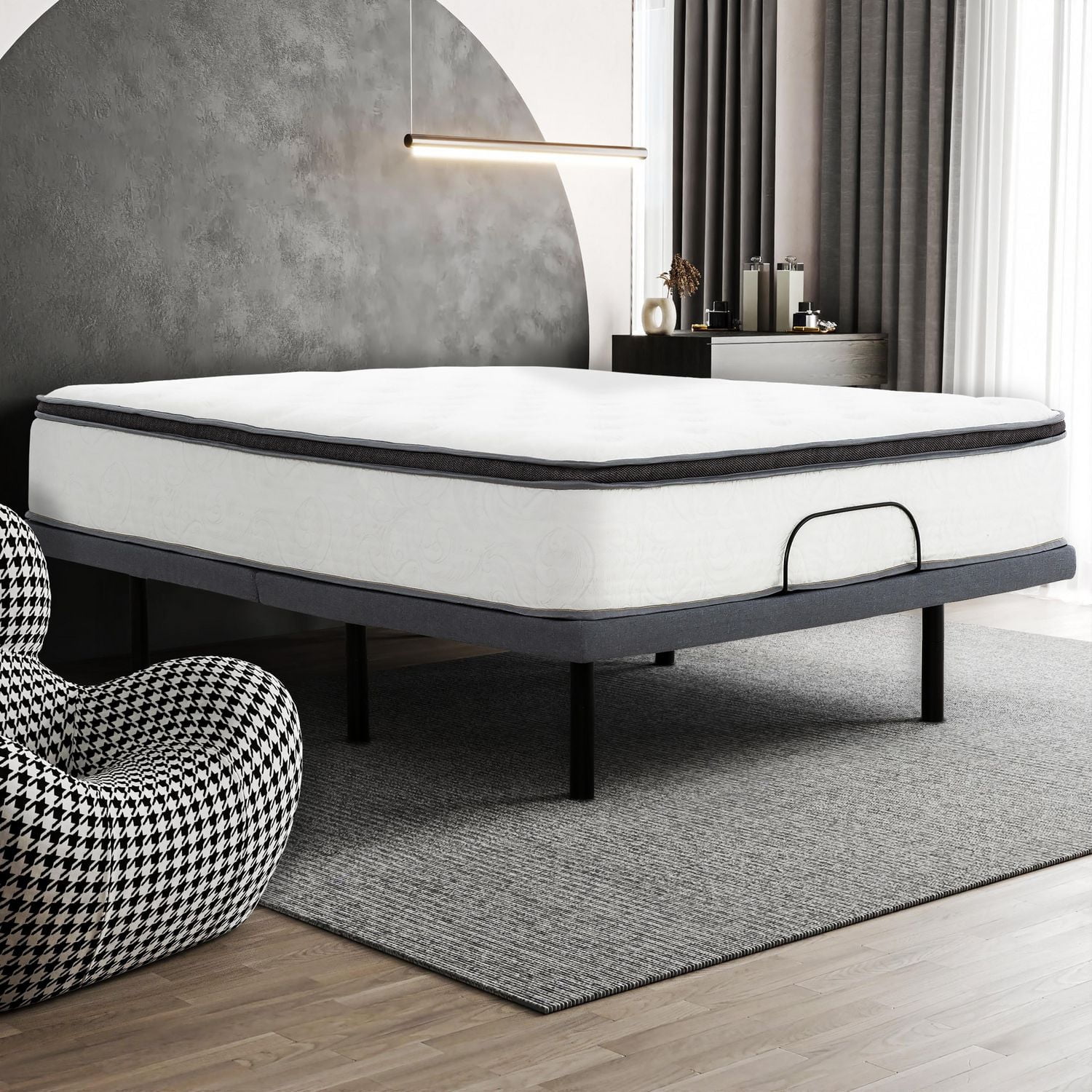 Base de lit ajustable Aera avec télécommande sans fil, Grand