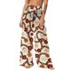 thumbnail image 2 of Pantalones de playa de gasa ligeros para mujer con protección solar, pantalones anchos de estilo bohemio estampados, blusa para mujer, 2 of 7