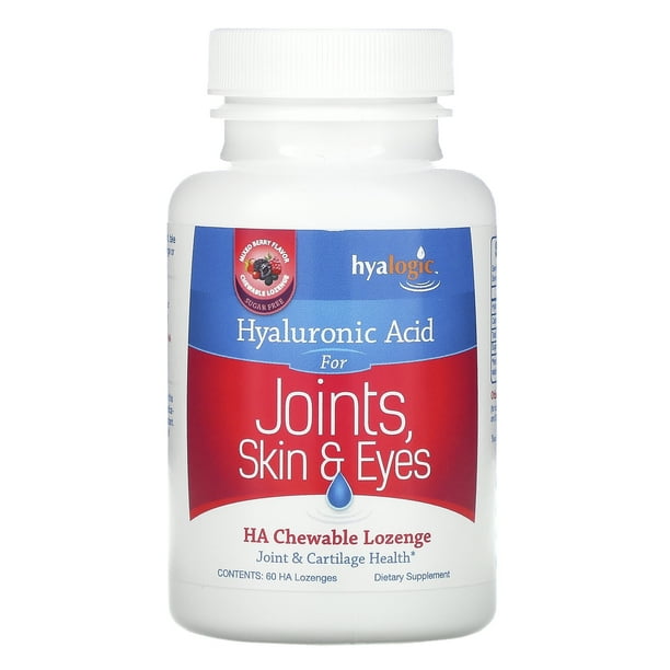 Hyalogic Hyaluronic Acid For Joints, Skin & Eyes, Mixed Berry Flavor