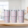 thumbnail image 2 of 20OZ Insulated Flamingo Coffee Mug Stainless Steel with Handle Tumbler Cup BPA Free Portable Sweat Proof Great for Commute Office Gifts for Women Girls on Birthday Christmas Summer, 2 of 6
