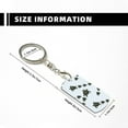 thumbnail image 4 of Naloa Sea Turtle Print Keyfob with Split Key Ring and Print Labels, Key Labels Key Chain Tags, Luggage Tags, Car Key Chain Ring Keyfob Gift, 4 of 7