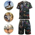 thumbnail image 4 of Kids Batman Athletic T-Shirt And Mesh Shorts Outfit Set Mesh Clothing Set for Boys, 4 of 7