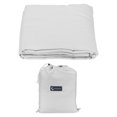 thumbnail image 3 of Saco de dormir forrado de 31x82" suave y ligero, hoja de camping con bolsa de transporte, blanco, 3 of 7