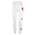 thumbnail image 4 of Yoga Pants for Women Breast Cancer Awareness Pink Ribbon Print Soft Trousers High Waist Workout Tights Leggings,White 4,2XL, 4 of 5