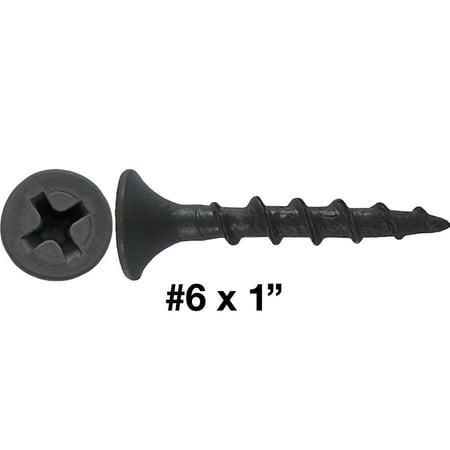 

Jake Sales Brand - #6 x 1” Drywall Screws ~242 Screws - Black/Gray Phosphate Coarse - Interior - 12.5 Oz
