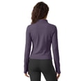 thumbnail image 2 of Rosvigor Women’s UPF 50+ Lightweight Athletic Jacket – Full Zip Sun Protection Long Sleeve Hiking Shirt with Thumb Holes, 2 of 8